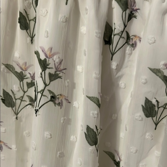 o.p.t White and Green Tiered Ruffled Sundress - Picture 3 of 12